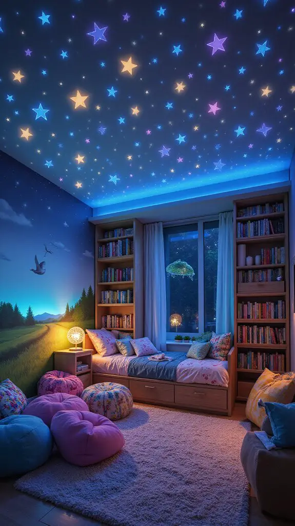 magical glow in the dark bedroom