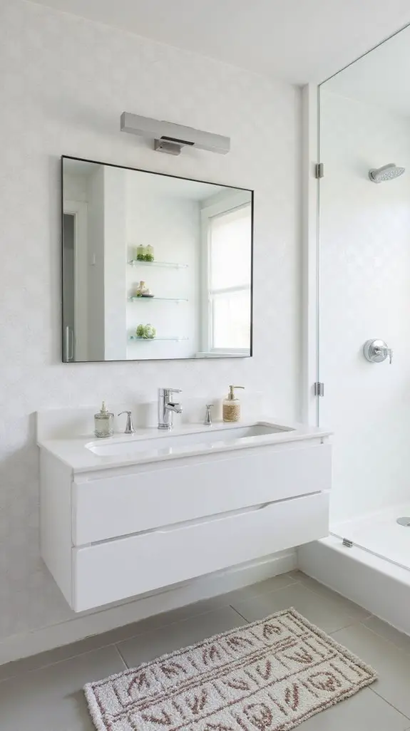 maximize small bathroom space