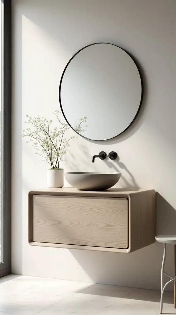 minimalist floating vanity elegance
