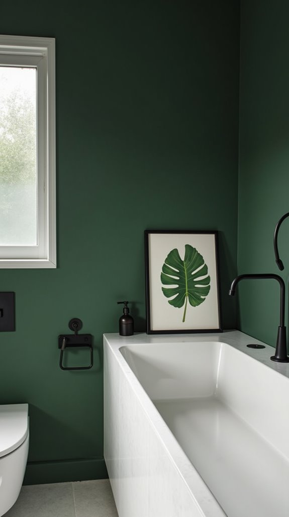 minimalist green artwork elegance