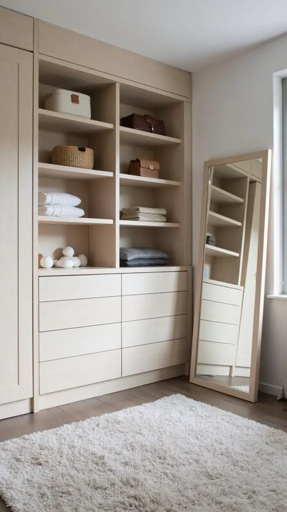 minimalist modern closet design