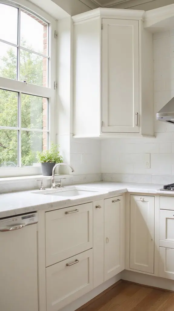 modern kitchen simplicity emphasized