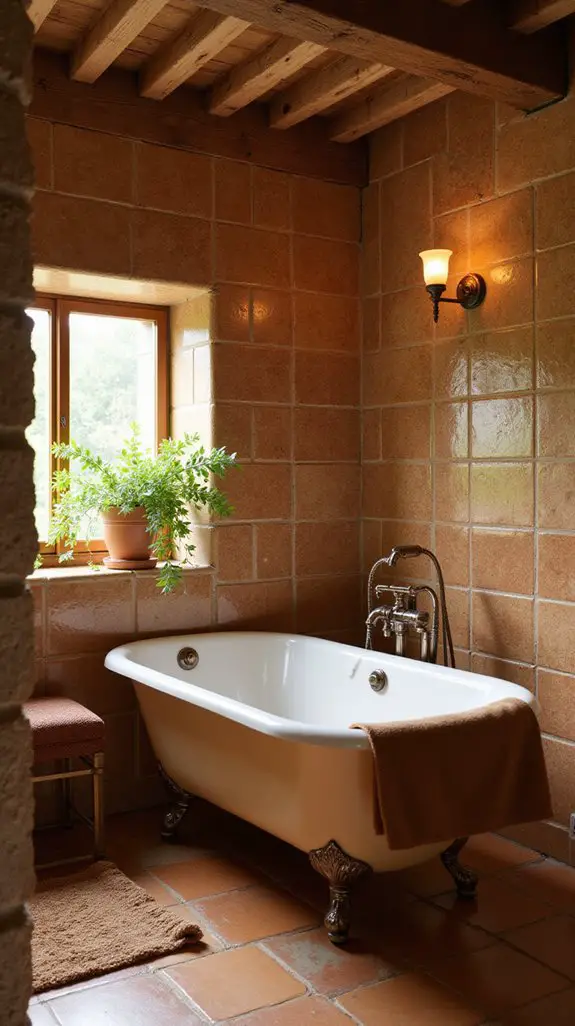 modern rustic bathroom design