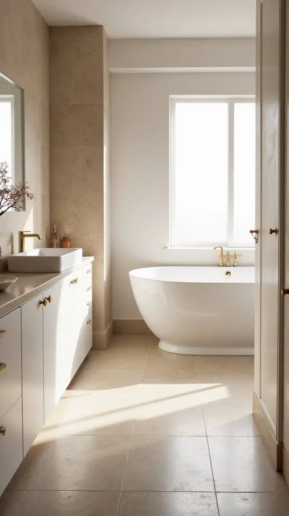 modern white bathroom elegance