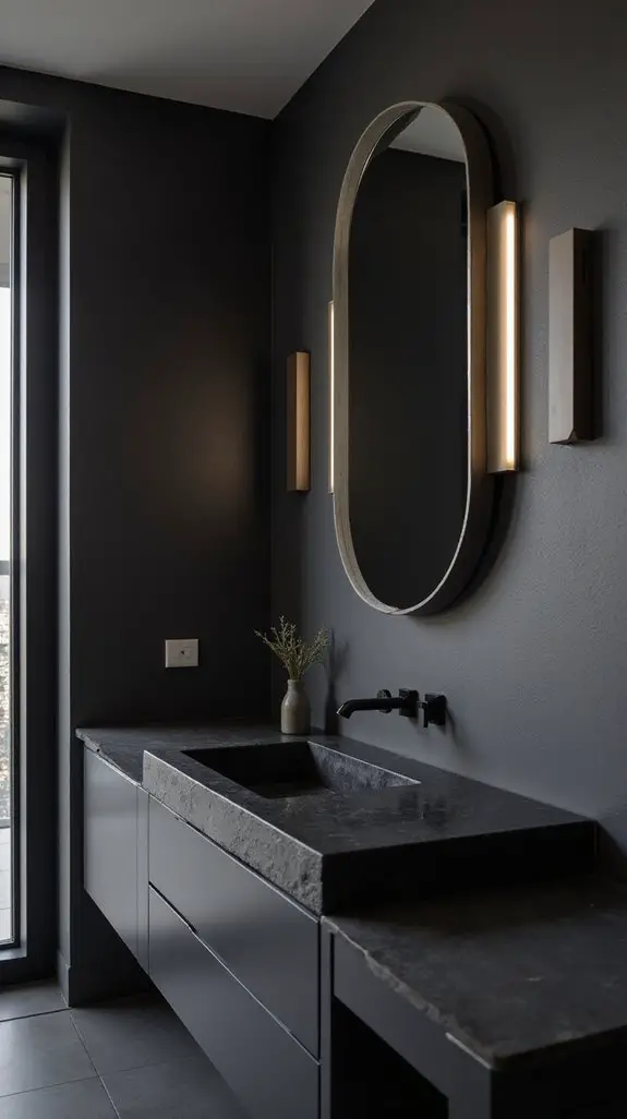 monochromatic bathroom design elegance