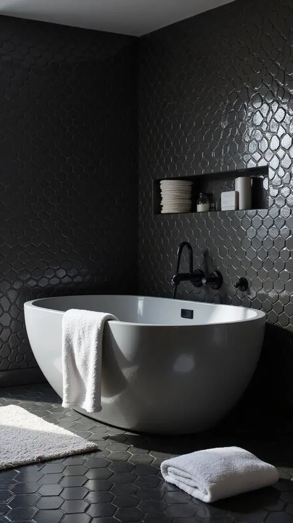 monochrome bathroom design elegance
