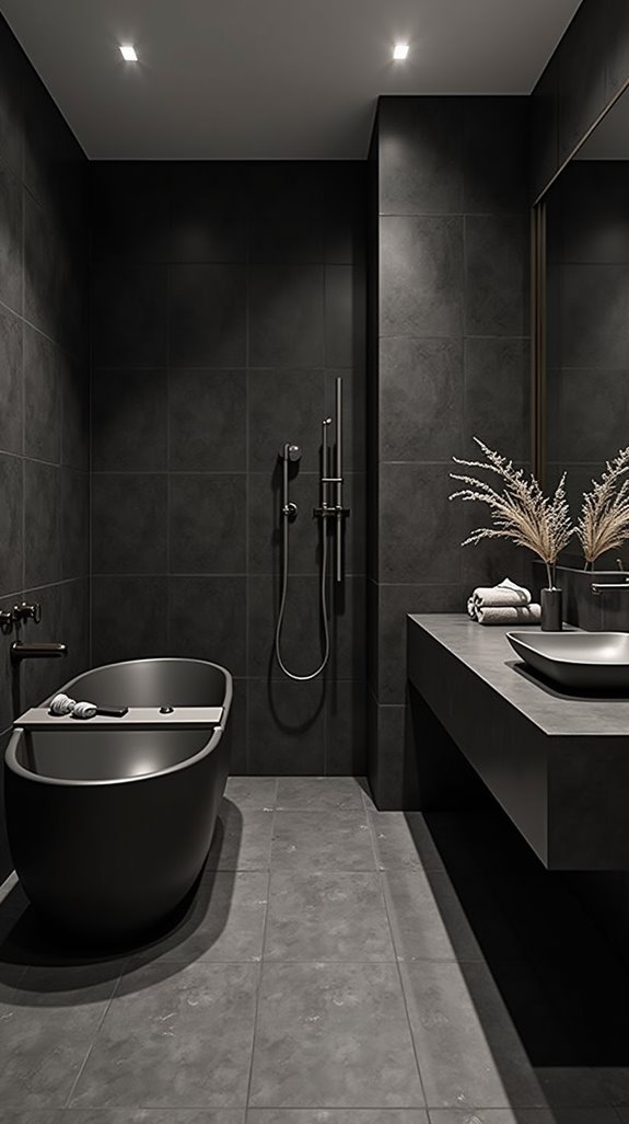 monochrome elegance in bathrooms