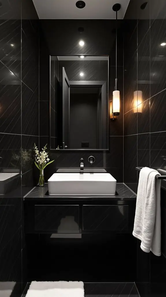 monochrome elegance with contrast