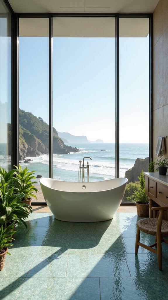 natural light ocean views