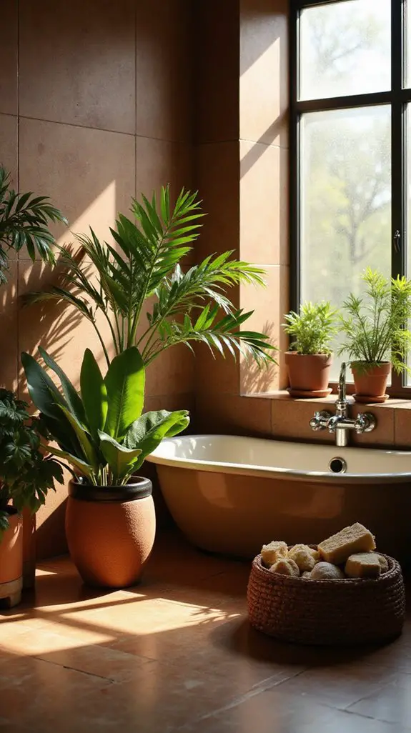 nature inspired bathroom decor