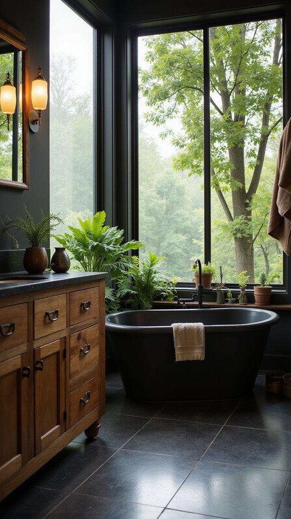 nature inspired bathroom elegance