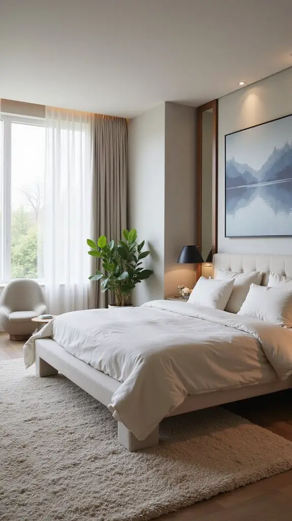 nature inspired tranquil bedroom decor