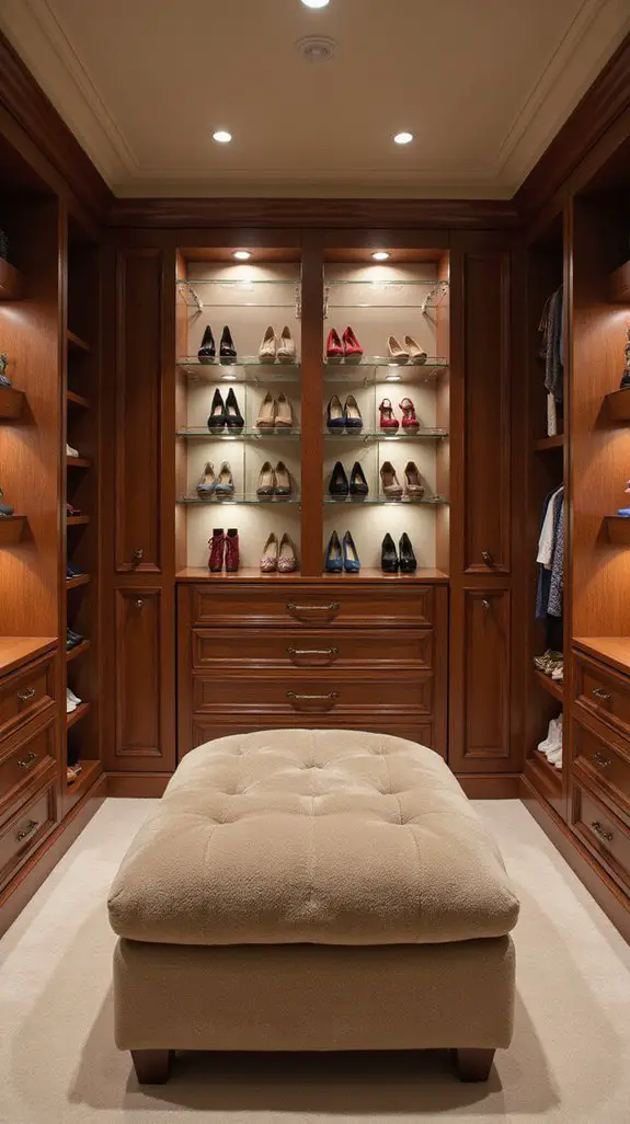 organized shoe display ideas