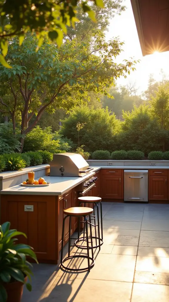 outdoor culinary grilling haven