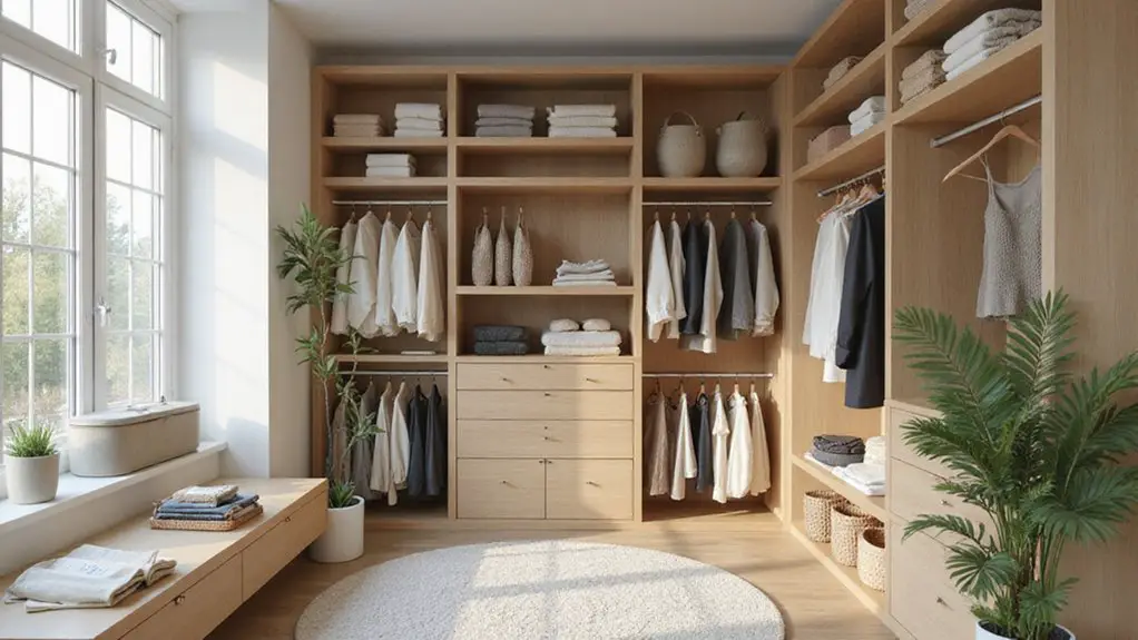 peaceful morning closet designs