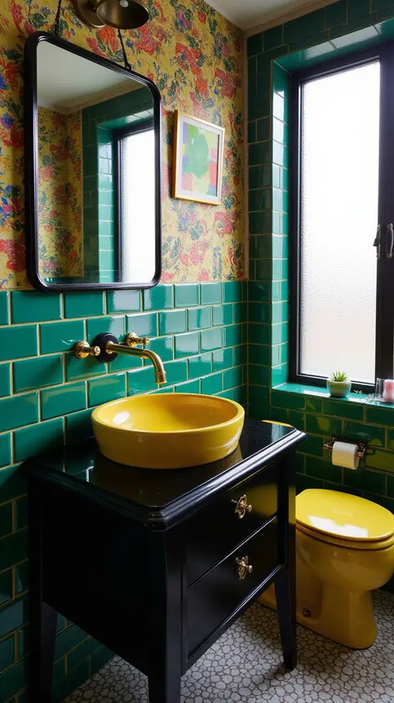 playful black and bright accents