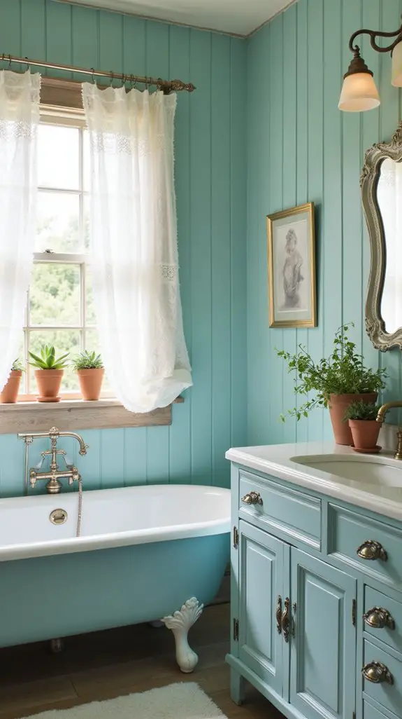 rustic baby blue elegance