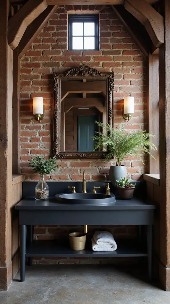 rustic elegance with contrast