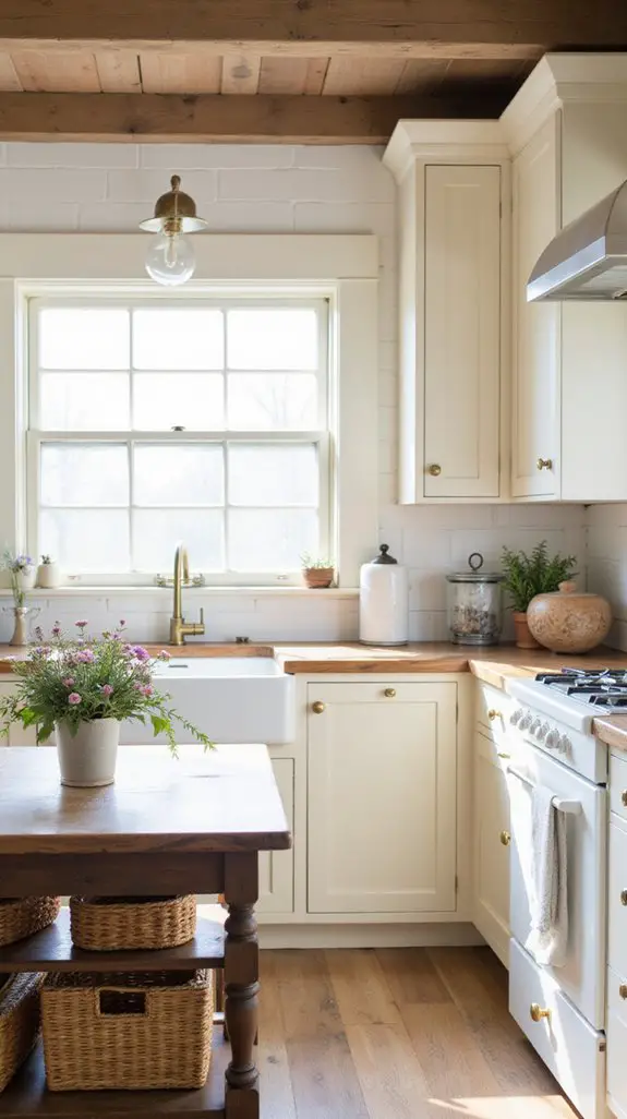 rustic modern kitchen warmth
