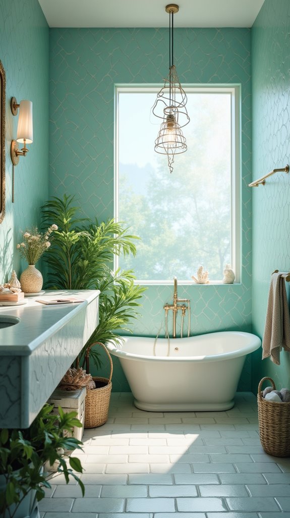 seashell decor for bathrooms