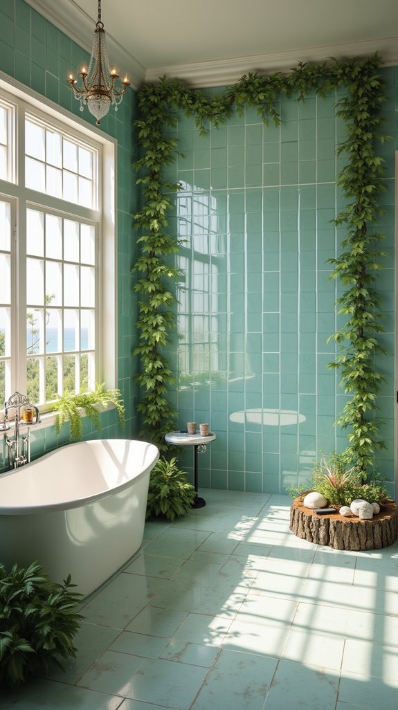 seaside inspired bathroom oasis