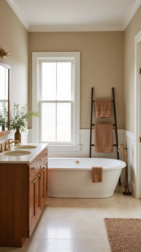 serene bathroom color palette