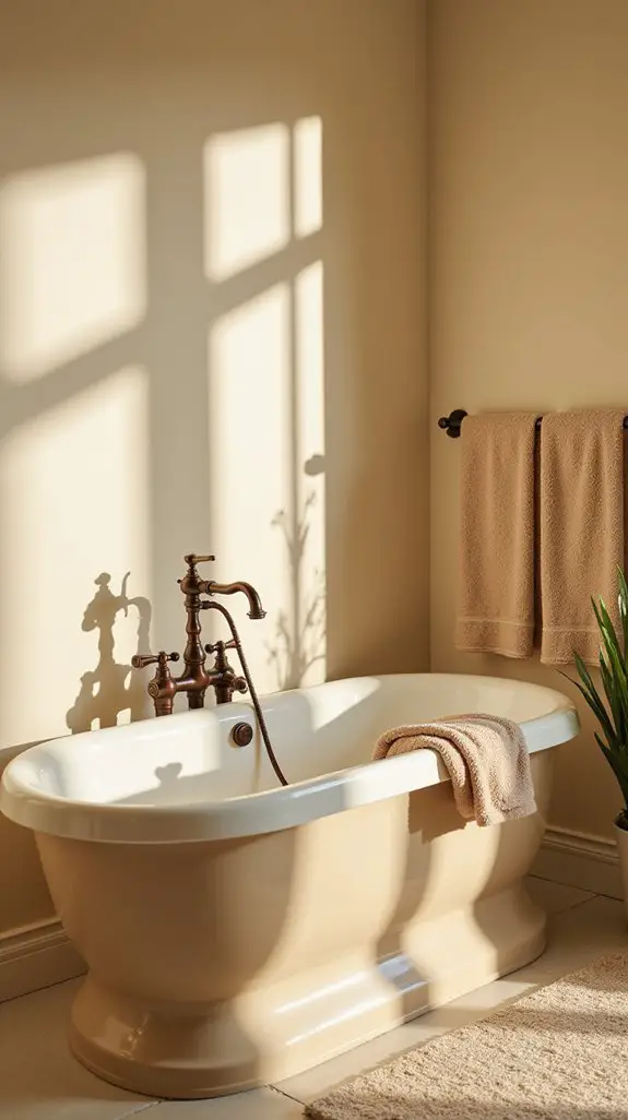 serene beige bathtub elegance