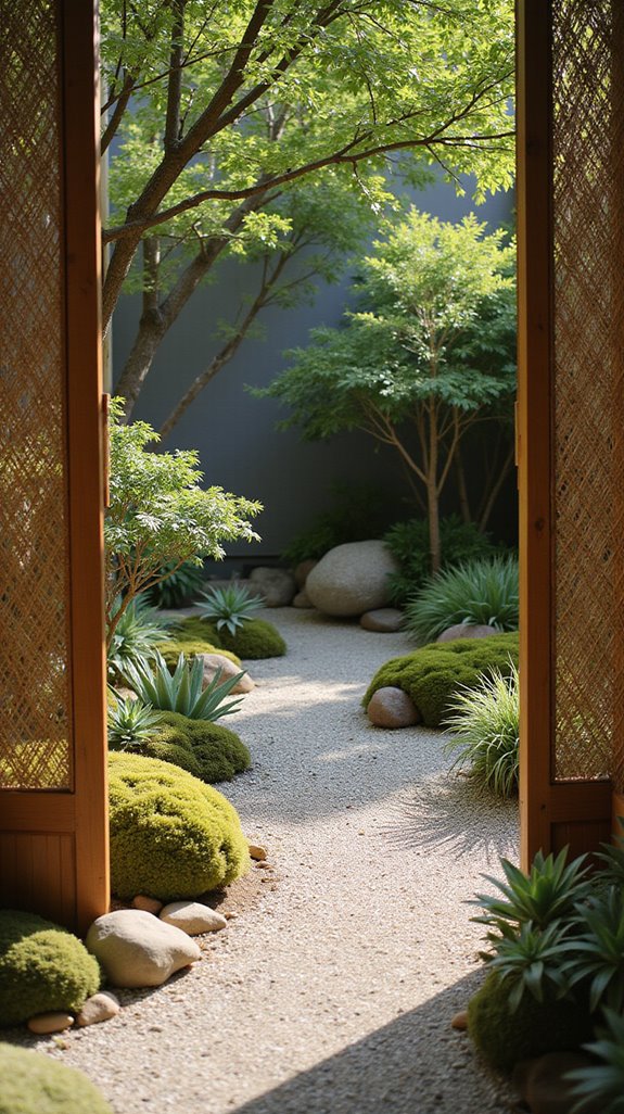 serene garden boundaries enhance tranquility