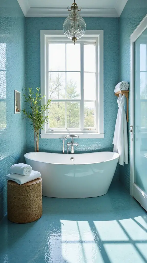 serene light blue sanctuary