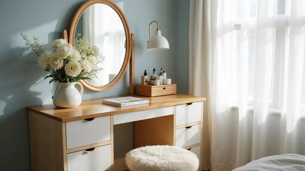serene morning vanity inspirations