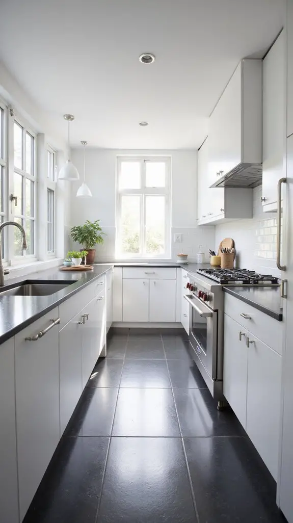 sleek dark tiling elegance