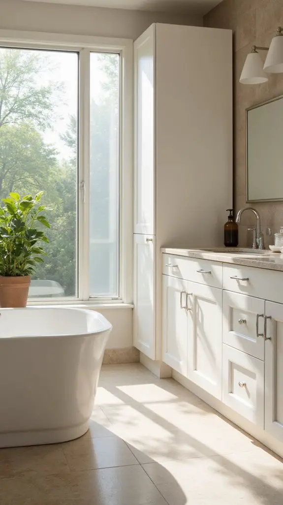 sleek white storage solutions