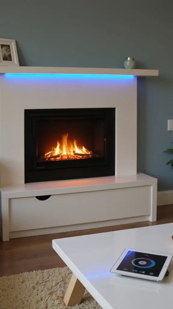 smart fireplace control integration