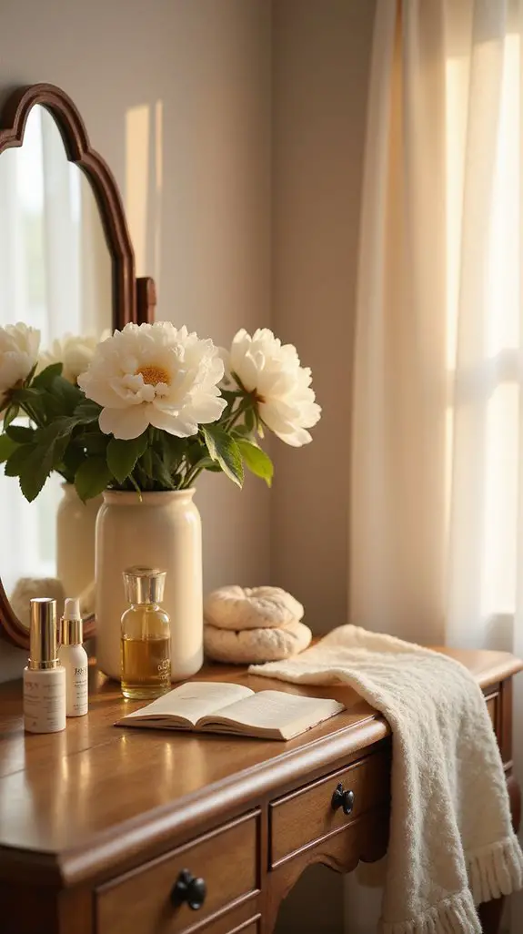 soothing ambiance with soft lighting