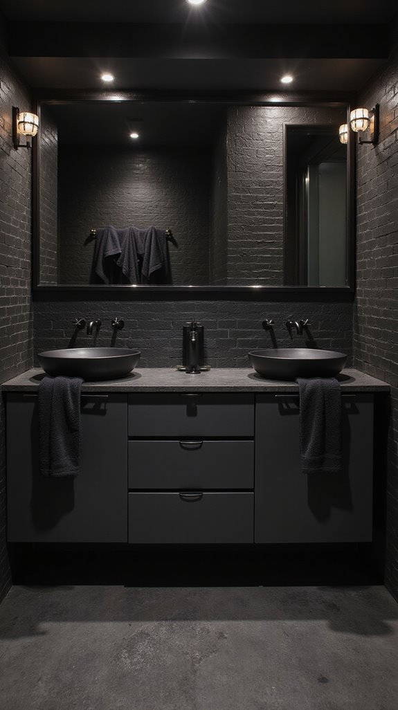 sophisticated black bathroom faucets