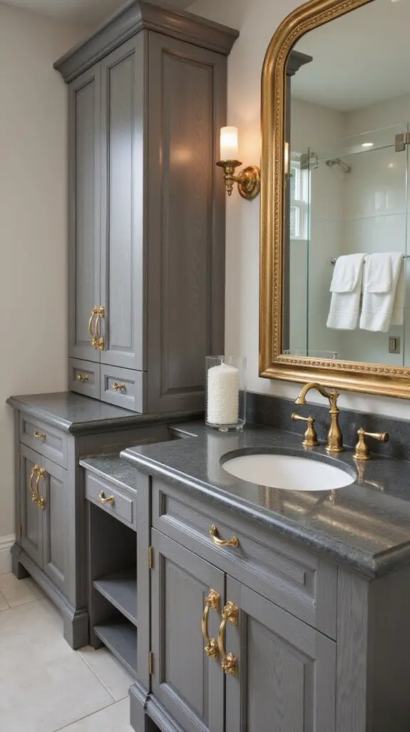 sophisticated gray and gold