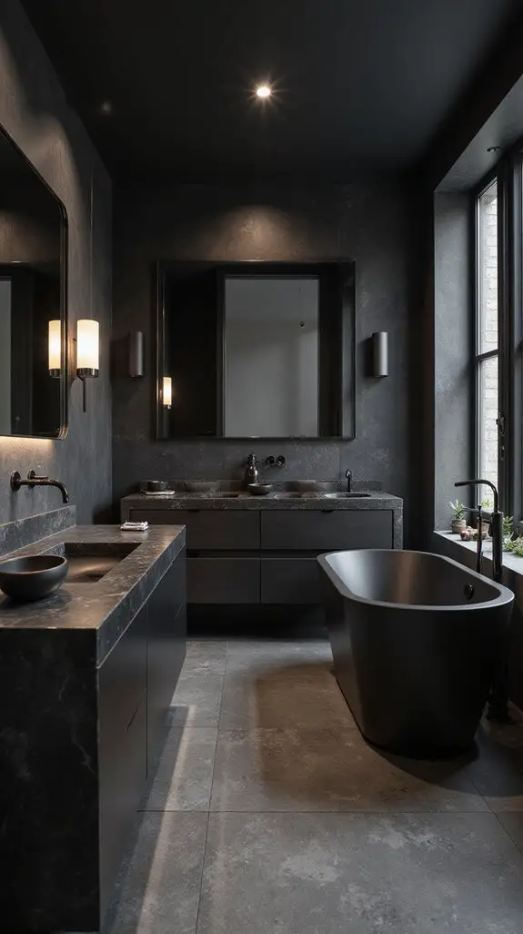 sophisticated matte black elegance