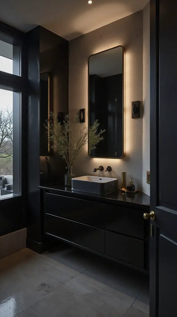 sophisticated sleek black countertops