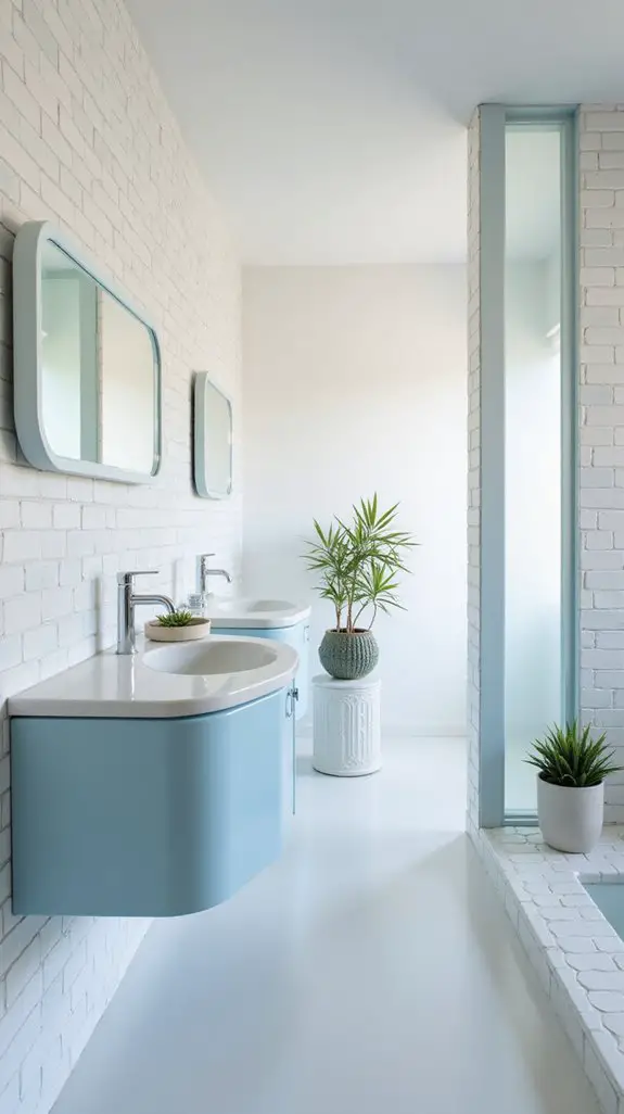 spacious stylish floating vanities