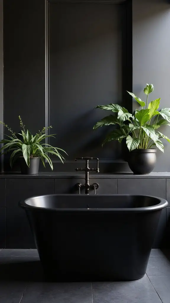 statement black bathtub allure