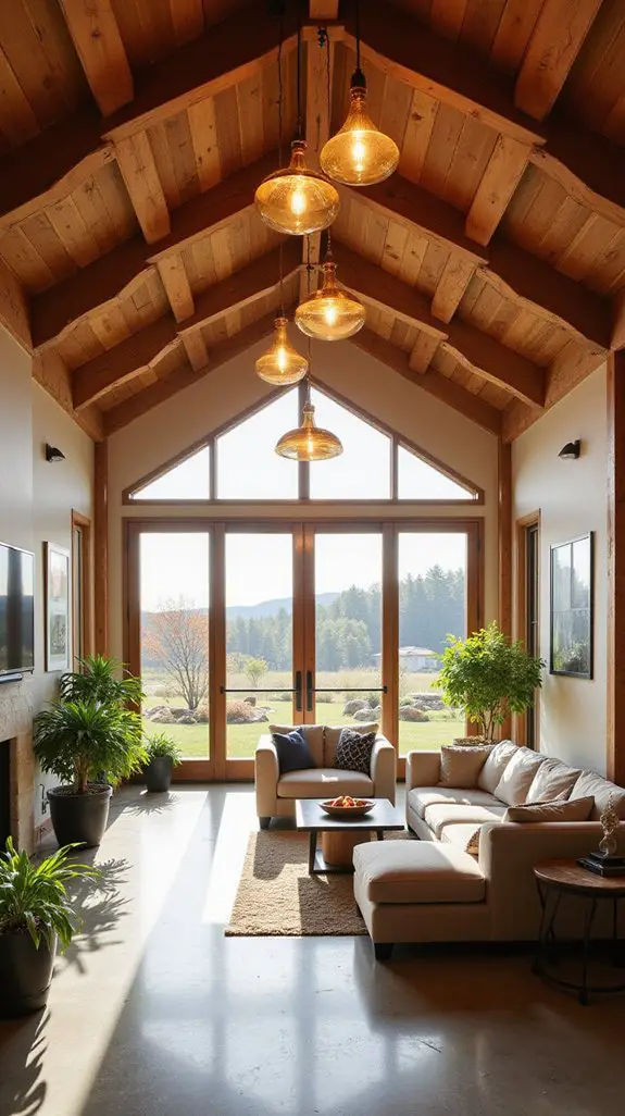 statement lighting enhances interiors