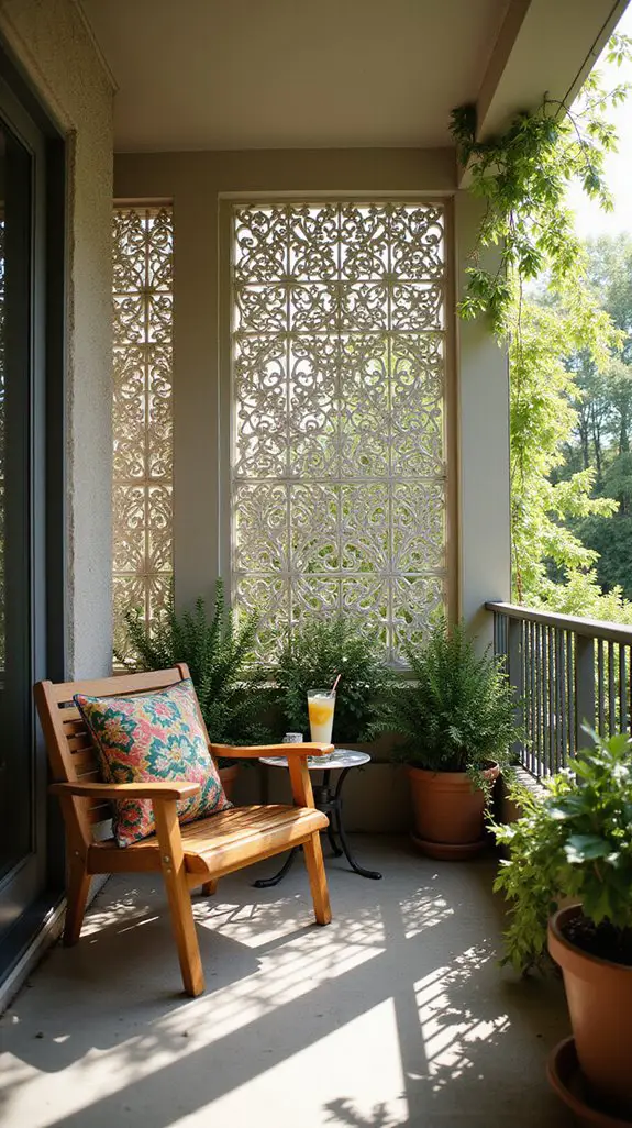 stylish balcony privacy solution