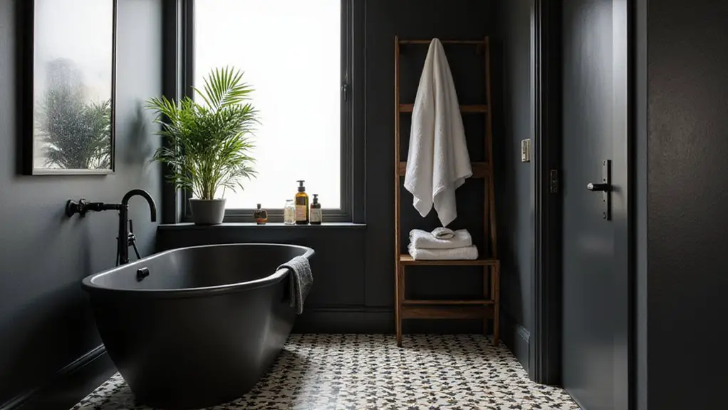 stylish black bathroom designs
