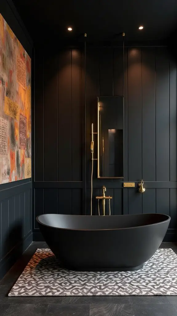 stylish black wall art