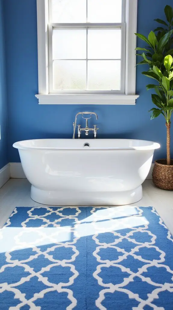 stylish comfortable bathroom rugs