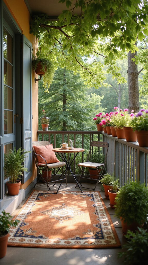 stylish cozy outdoor rug