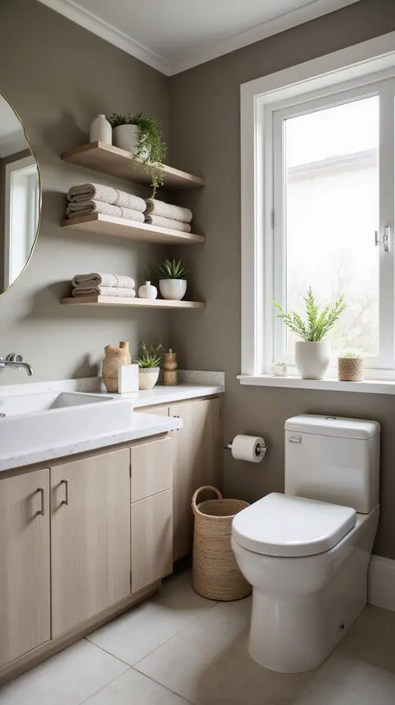 stylish open shelving design