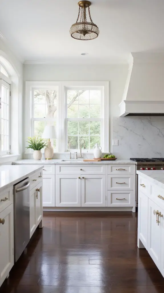 stylish white kitchen elegance