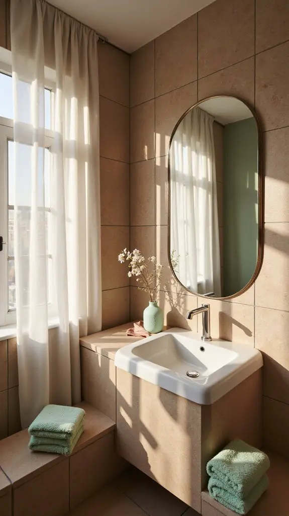 subtle pastel bathroom pairings