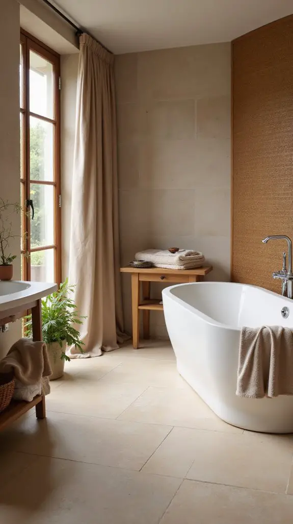 textured finishes enhance coziness